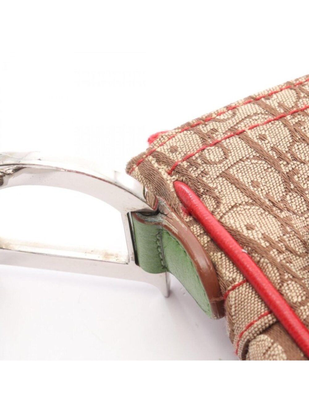 Dior Shoulder Bag Rasta Trotter Saddle Pocket Beige Multi Canvas Leather - Picture 11 of 15